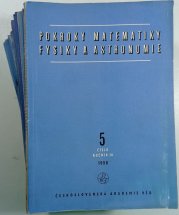 Pokroky matematiky, fysiky a astronomie - konvolut - 1958, č.5; 1960, č.14,/ 1963, č.3-6; 1965, č.2+6; 1967, č.1-6 (č.4 chybí); 1969, č. 1-4; 1970, č.1-5; 1972, č. 2,5