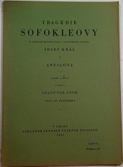 Tragedie Sofokleovy I. - Antigona - 