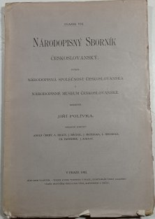Národopisný sborník, svazek VIII.