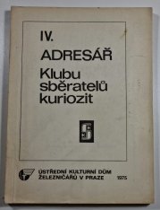 IV. členský adresář klubu sběratelů kuriozit - 