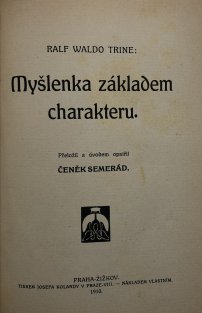 Myšlenka základem charakteru