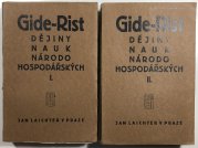Dějiny nauk národohospodářských I.-II. - 