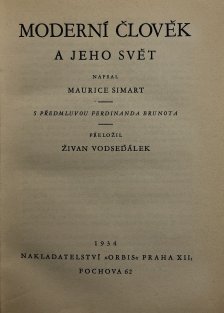 Moderní člocvěk a jeho svět