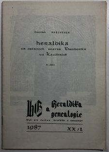 Heraldika a genealogie r. XX / 1987 č.1
