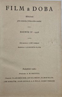 Film a doba ročník 4 / 1958 ( č. 1- 12 )