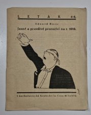 Jasné a pravdivé proroctví na rok 1919 ( Leták č. 14, ročník II ) - 