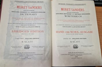 Muret - Sanders enzyklopädisches wörterbuch der Englischen und Deutschen sprache