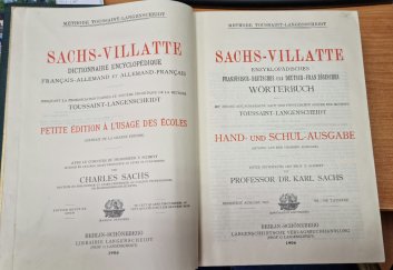 Sachs - Villatte enzyklopädisches wörterbuch der Französischen und Deutschen sprache