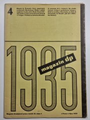 Magazín DP, Družstevní práce - ročník III. číslo 4  1935 - 