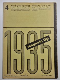 Magazín DP, Družstevní práce - ročník III. číslo 4  1935