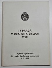 TJ Praga v údajích a číslech 1988 - 