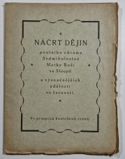 Náčrt dějin poutního chrámu Sedmibolestné Matky Boží ve Sloupě - a význačnějších událostí ve farnosti