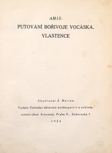Putování Bořivoje Vocáska, vlastence