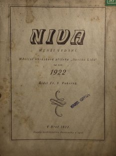 Niva - příloha Nového Lidu 1922