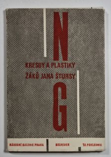 Kresby a plastiky žáků Jana Štursy - pohlednice