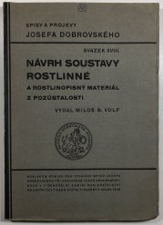 Návrh soustavy rostlinné a rostlinopisný materiál z pozůstalosti (německy) - 