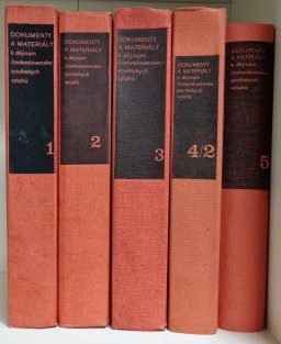 Dokumenty a materiály k dějinám československo-sovětských vztahů  sv. 1, 2, 3, 4/2 a 5