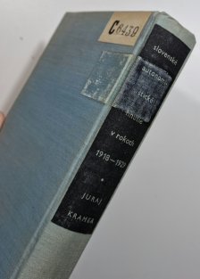 Slovenské autonomistické hnutie v rokoch 1918-1929 (slovensky)