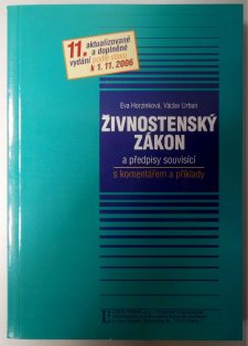 Živnostenský zákona a předpisy souvisící