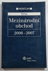 Mezinárodní obchod 2006 - 2007 - 