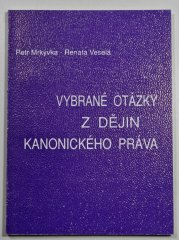 Vybrané otázky z dějin kanonického práva - 