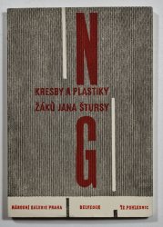 Kresby a plastiky žáků Jana Štursy - pohlednice - 