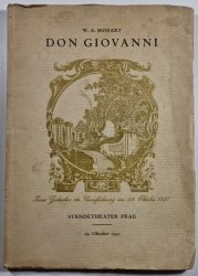 Don Giovanni - Blätter der Deutsches theater in Prag / Ständetheater Prag