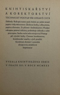 Knihtiskařství a korektorství