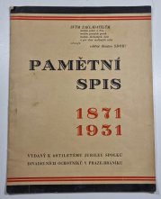 Pamětní spis 1871-1931 - 60 let spolku divadelních ochotníků - v Przae-Bráníku