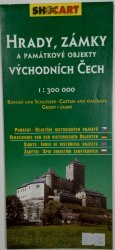 mapa - Hrady, zámky a památkové objekty východních Čech 1: 300 000 - 
