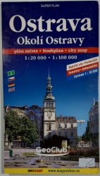 mapa - Ostrava /Okolí Ostravy/ plán města 1:20 000 /1:100 000/ - 