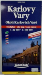 mapa - Karlovy Vary /okolí Karlových Varů/ 1:12 000 /1:100 000/