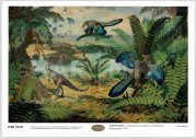 Zdeněk BURIAN - Compsognathus longipes a Archaeopteryx lithographica (1950) - A4 - 