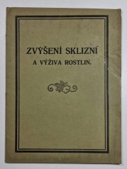 Zvýšení sklizní a výživa rostlin - 