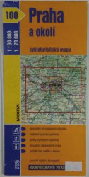 mapa - 100 - Praha a okolí - 1:30 000/1:70 000 - cykloturistická mapa