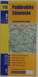 mapa - 115 - Poděbradsko/Chlumecko 1:70 000 - cykloturistická mapa
