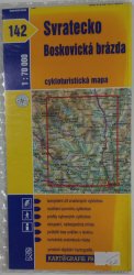 mapa - 142 - Svratecko/Boskovická brázda 1:70 000 - cykloturistická mapa