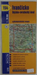 mapa - 154 - Ivančicko /Dyjsko-svratecký úval/ 1: 70 000 - cykloturistická mapa