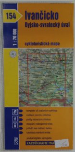mapa - 154 - Ivančicko /Dyjsko-svratecký úval/ 1: 70 000