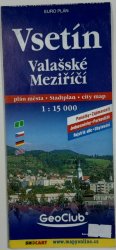 mapa - Vsetín/Valašské Meziříčí 1:15 000 - plán města