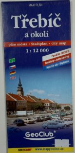 mapa - Třebíč a okolí 1:12 000