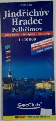 mapa - Jindřichův Hradec/Pelhřimov 1:10 000 - plán města