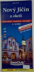 mapa - Nový Jičín a okolí 1:12 000 - plán města