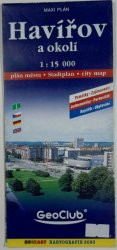 mapa - Havířov a okolí 1:15 000 - plán města