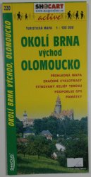 mapa - 220 - Okolí Brna východ /Olomoucko/ 1:100 000 - turistická mapa