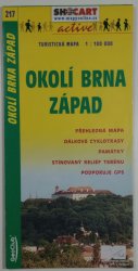 mapa - 217 - Okolí Brna západ 1:100 000 - turistická mapa