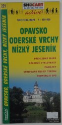 mapa - 221 - Opavsko/Oderské vrchy/Nízký Jeseník 1:100 000  - turistická mapa