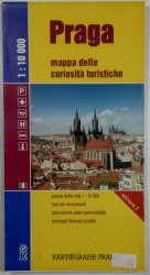 mapa - Praga - mappa delle curiosita turistiche 1:10 000 /italsky/ - plán města