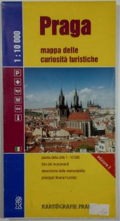 mapa - Praga - mappa delle curiosita turistiche 1:10 000 /italsky/