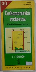 mapa - STM 30 - Českomoravská vrchovina /Pelhřimovsko/ 1:100 000 - turistická mapa
